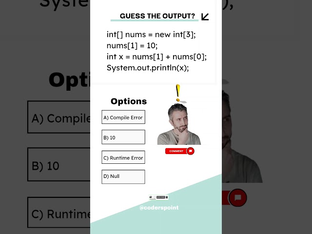 Day 28 java mcq question | java interview questions | java basic programming #javacoding #java #code