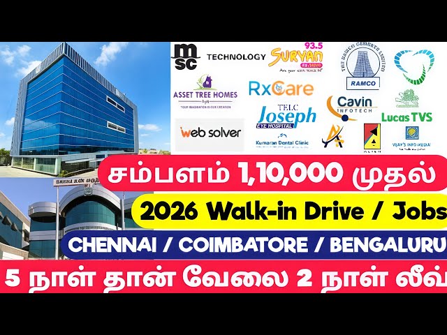 💥🔥 July 18 to July 30, 2026 Walk-in Drive for Freshers & Experienced | Walk-in Jobs Tomorrow