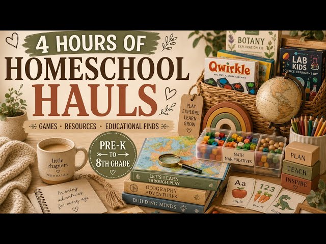 4 Hours of Homeschool Hauls| Educational Games, Resources & Learning Finds