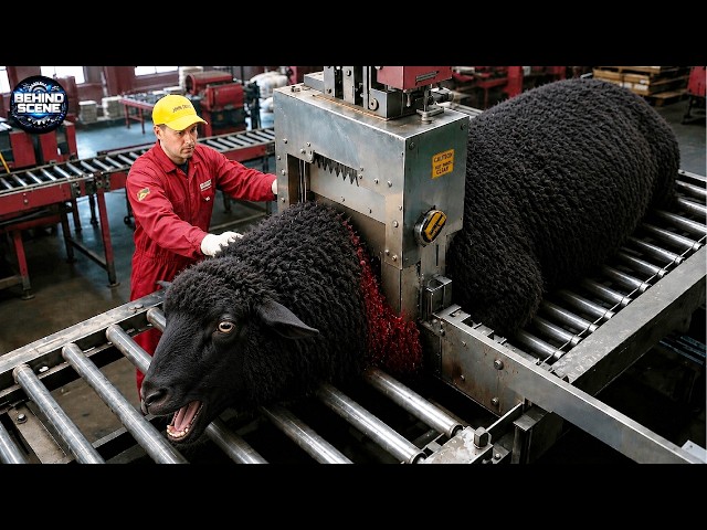 Inside the Mega Factory Processing 10,000 Tons of Black Wool