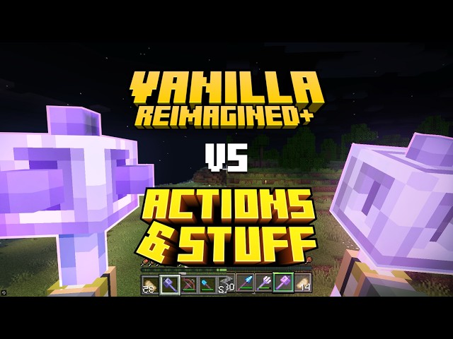 VanillaReimagined+ Java VS A&S Bedrock Tools Comparison
