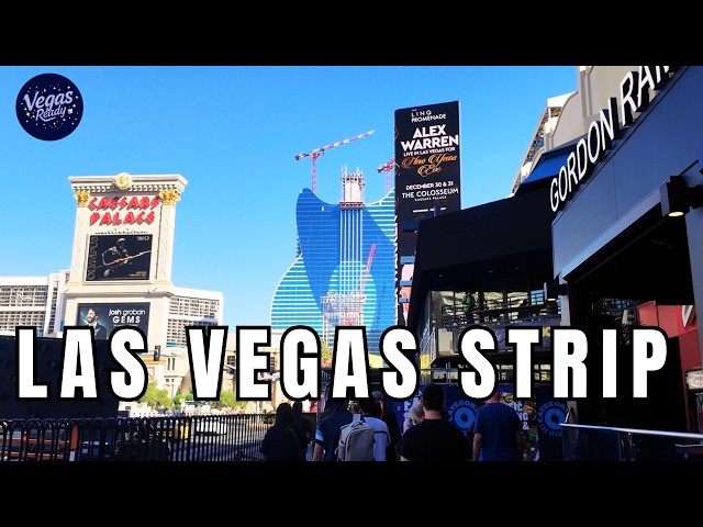 Early Weekend Las Vegas Strip Walk - First Full Day Of Bellagio Display, Caesars & More