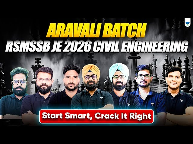 ARAVALI Batch Orientation 🚀 | RSMSSB JE 2026 Civil Engineering | Start Smart, Crack It Right