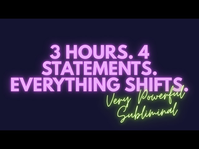 EVERYTHING ALWAYS WORKS OUT FOR YOU — 3 HOUR SUBCONSCIOUS REPROGRAMMING BOOSTER (Rapid Fire)
