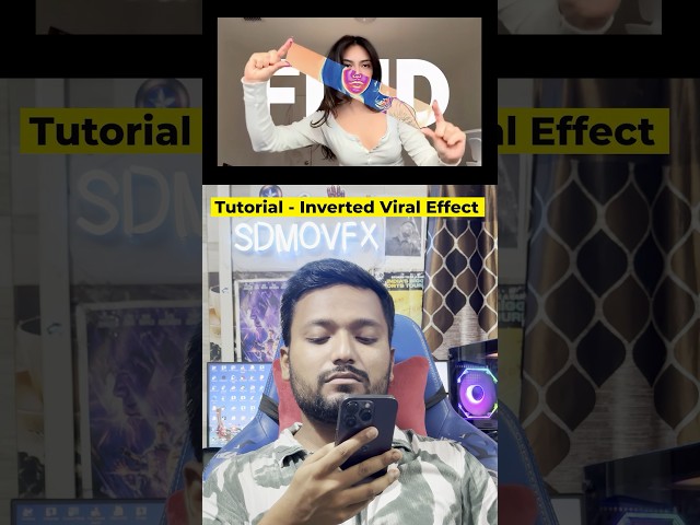 This is How You Can Create This “Inverted Viral Effect” with Adobe After Effects 🤩 #edits #shorts