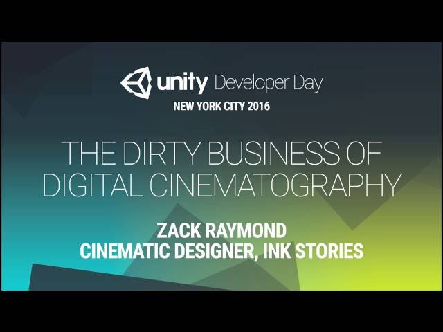 Unity Developer Day: New York City 2016: Keynote