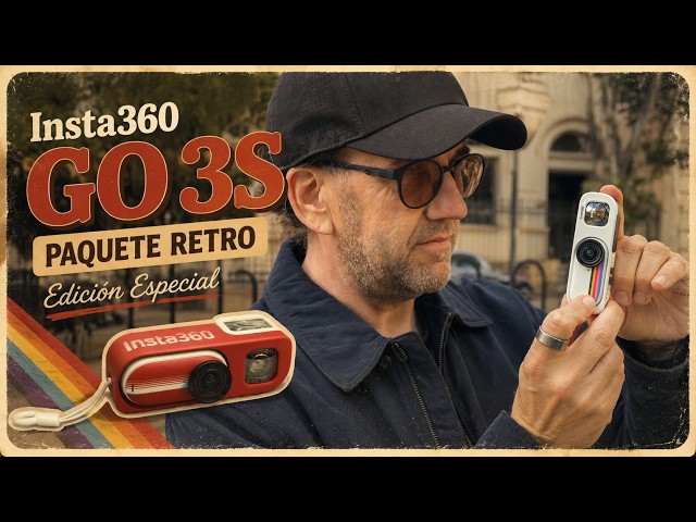😍 I tried the Insta360 GO 3S Retro, it looks like a vintage camera… but it records in 4K 🤯