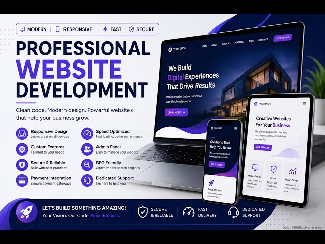 Need a professional, responsive website for your business, startup, or personal brand?