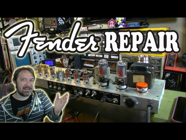 SPOT MY MISTAKES! - 1973 Fender Deluxe Reverb Silverface Tube Guitar Amp Repair Service Bias