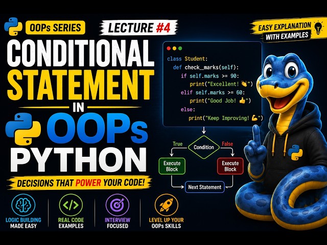 Conditional Statements in Python 🔥 | if, elif & else Explained with Real Examples