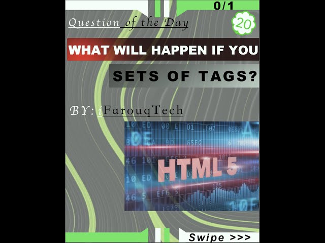 020 (What will happen if you overlap sets of tags?) | Questions of the day |