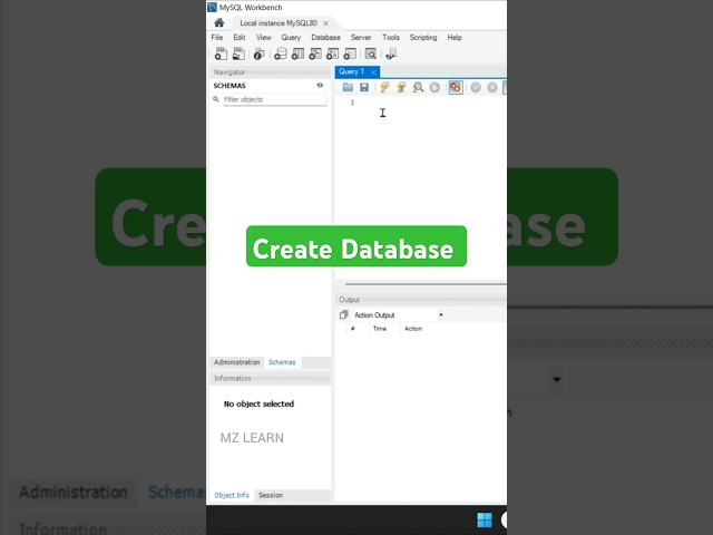 Create database in SQL #tamil #mysql #database #dbms #query #db #shorts #latest #short#tips#trick