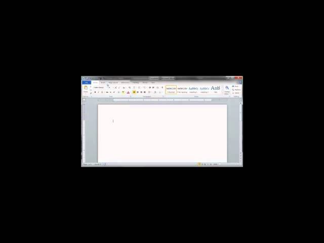 Microsoft Office 2010 Accessibility Tutorial: Microsoft Word Part Two