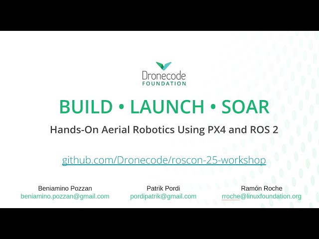 Discover the Power of PX4 and ROS 2 — Hands-On at ROSCon 2025!