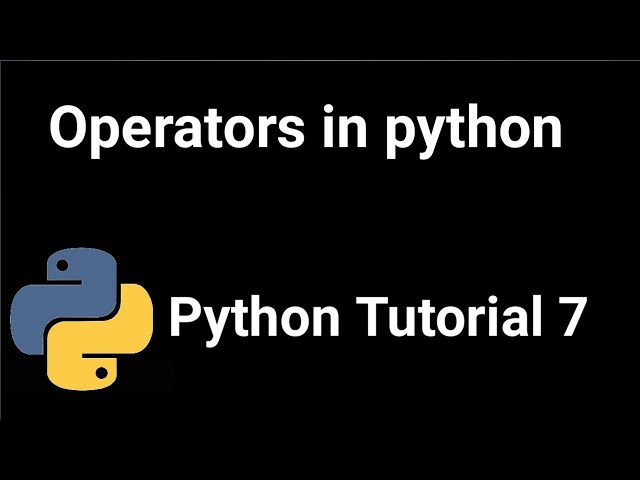 tutorial # 7 operator in python | Arithmetic operator | Comparison / Relational Operator | imtiaz