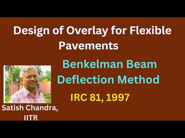 #highways, Design of overlay by Benkelman Beam Deflection Data as per IRC:81, 1997
