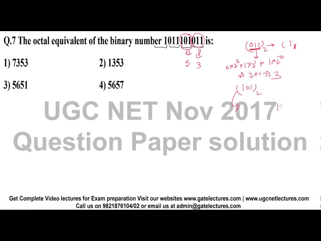UGC NET November 2017  Paper II Question 07