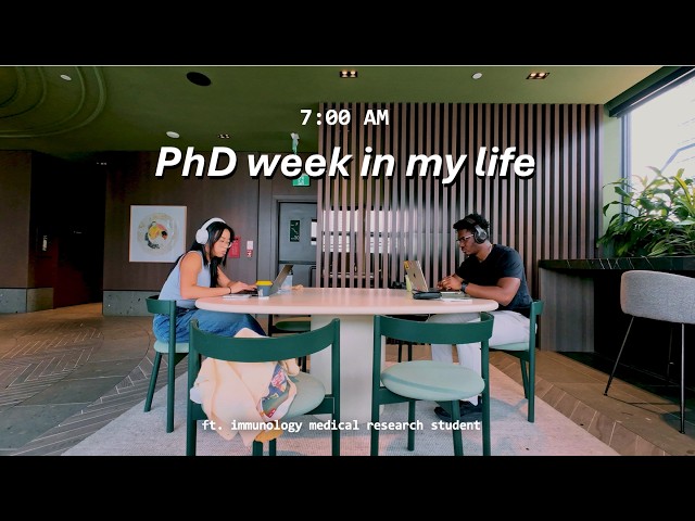 Week in the life of a medical PhD student | 7am mornings, daily routine