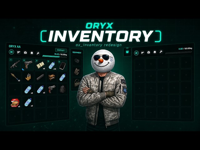 The Ultimate ox_inventory Redesign | Oryx Inventory for FiveM (Open Source)