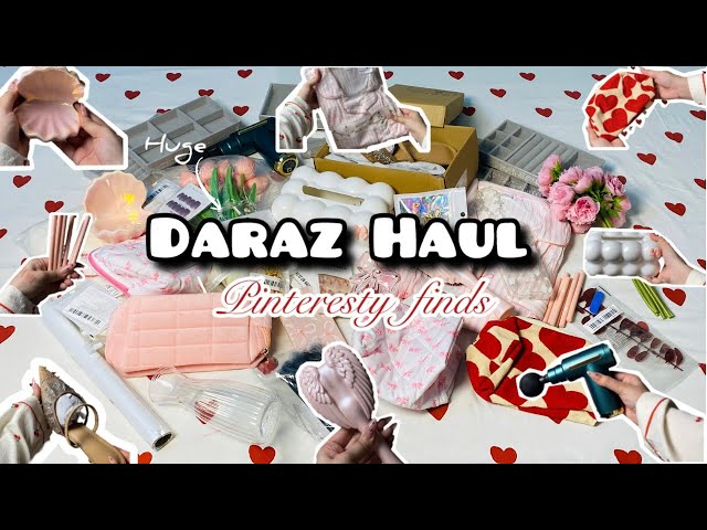 Daraz Shopping Haul | Pinteresty Finds from daraz |  Daraz Shopping Haul 2025🎀💗🌸✨