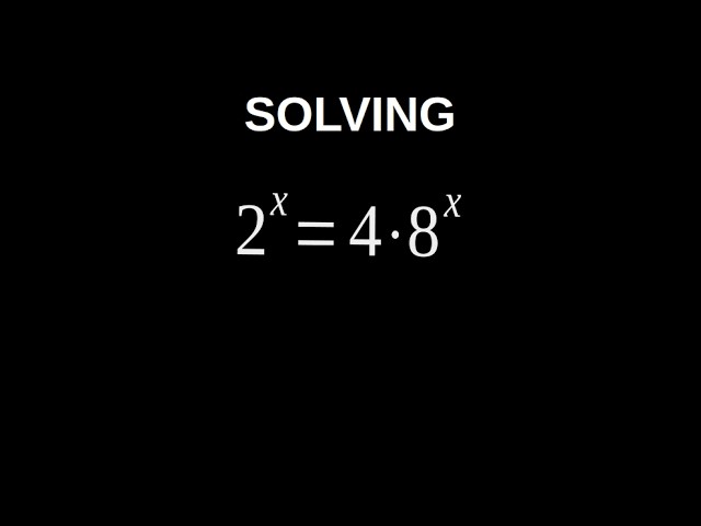 Exponential Equations with Different Base
