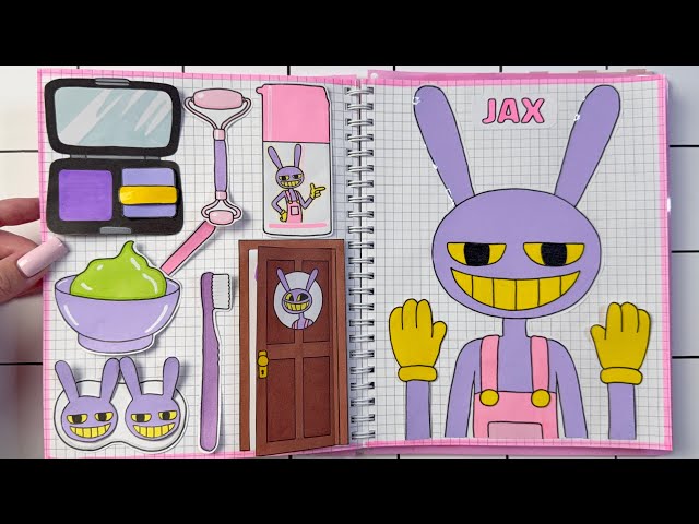 🌸paper diy🌸 JAX CARE 💜🫧 Digital Circus 🎪 Tutorial 종이놀이 놀라운 디지털 서커스