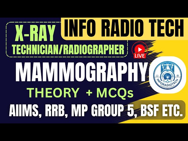 Mammography – Complete Chart-Based Theory with Explanations + 30 Most Important MCQs |