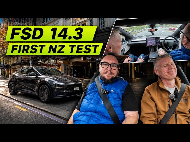 No one is driving! Tesla FSD 14.3 first NZ test.
