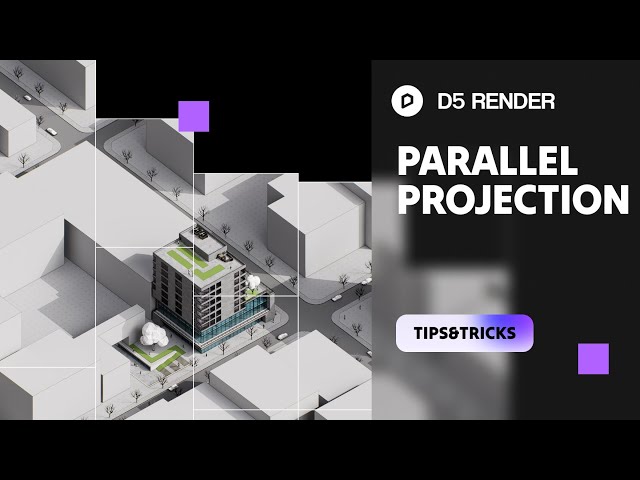 How to use parallel projection & isometric view for architectural diagrams in D5 Render