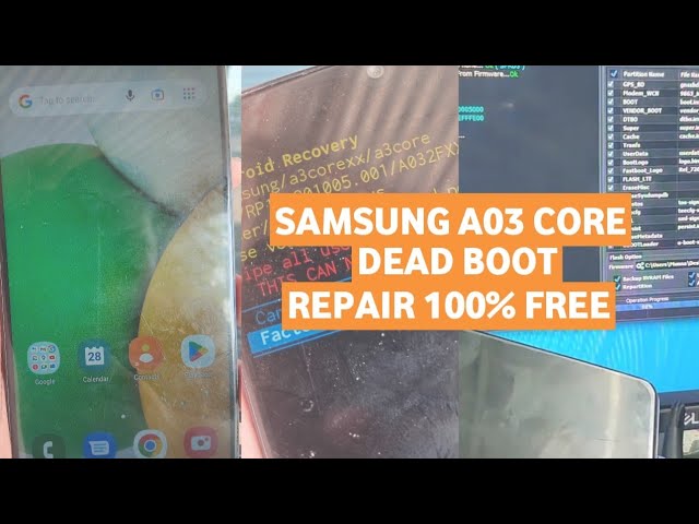 Samsung A03 Core (SM-A032F) DEAD BOOT REPAIR! 100% FREE Solution - After FRP/Flash Fail [2025]