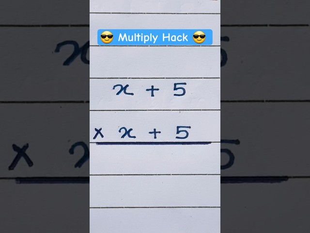 😎Multiplication Trick 😂🔥 #shorttrick #shorts #mathstricks #viral #viralvideo #vedicmath #mathpuzzle