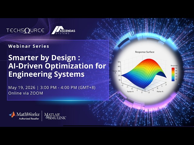 AI-Driven Optimization for Engineering Systems Using MATLAB & Simulink | Webinar Series Part 1
