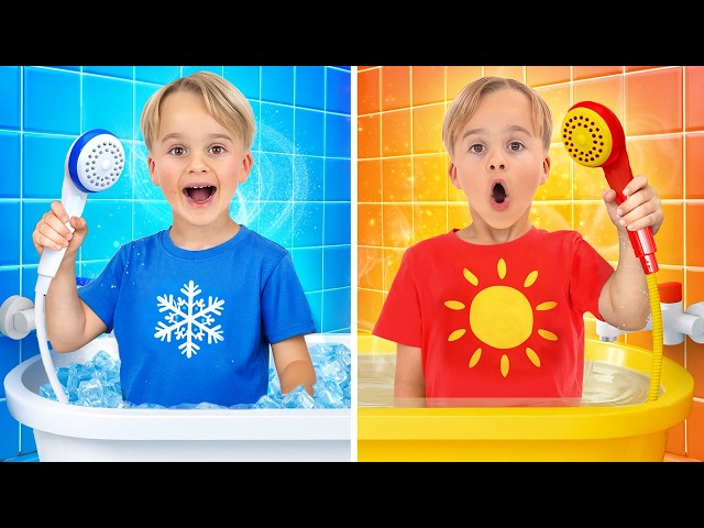 Alex and Hot vs Cold Challenge with Lea