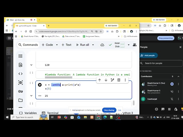 Python  GIS Class 22 Exception Handling 1