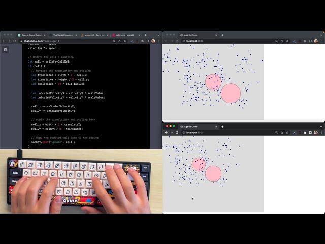ASMR Programming - Coding Agar.io - No Talking
