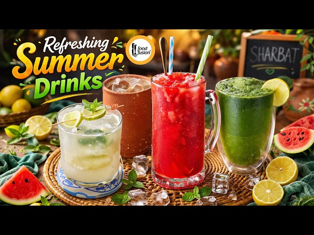 Refreshing Summer Drinks Recipe By Food Fusion