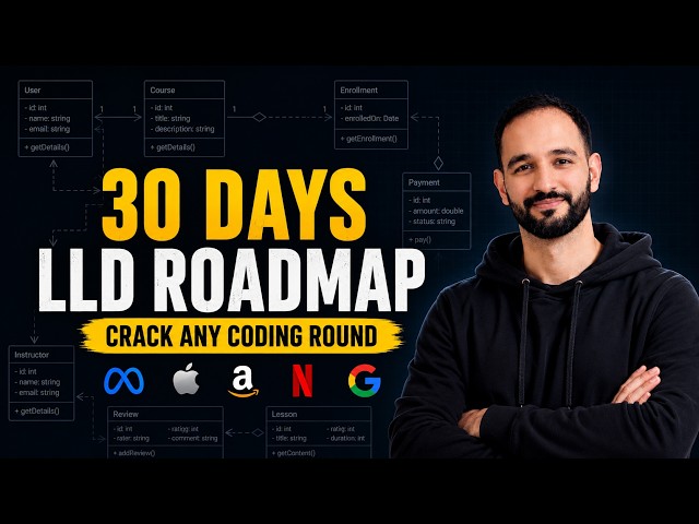 LLD Roadmap | What to study for Low Level System Design Interviews | Object Oriented Design Round