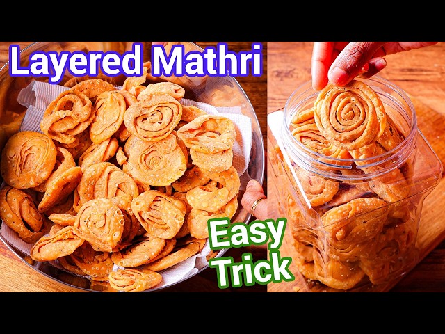 Khasta Layered Methi Mathri - No MSG No Colour | Crispy Tea Time Snack That Stays Fresh for Weeks