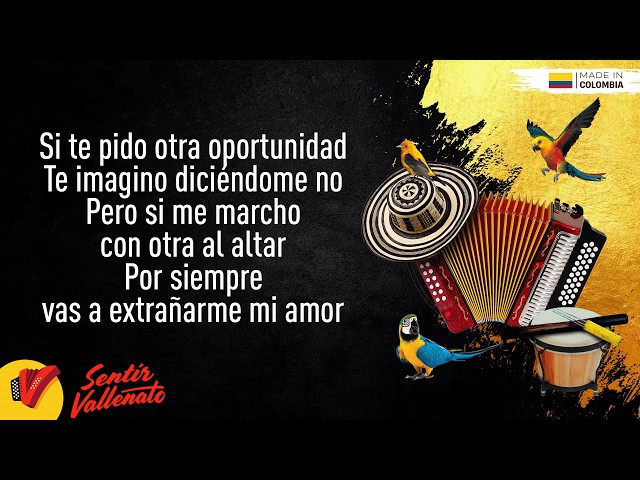 Me Vas A Extrañar, Binomio De Oro De América, Video Letra - Sentir Vallenato