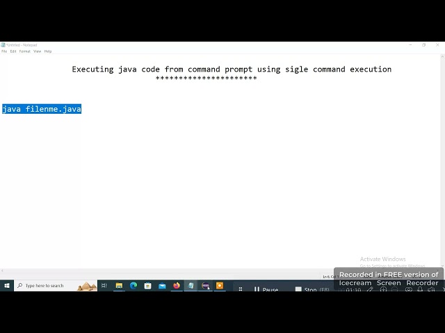 Java 11 Feature  : Executing Java Code Though Command prompt using single command