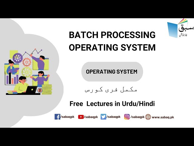 Batch Processing Operating System, Computer Science Lecture | Sabaq.pk