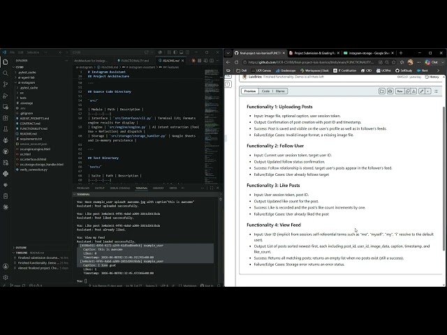 CS 180 Demo Vid - Instagram Architecture