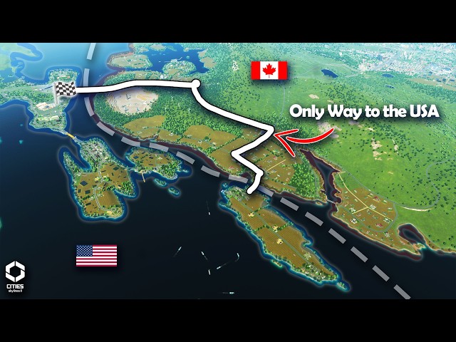 I Built an American Exclave in Canada | Cities Skylines 2