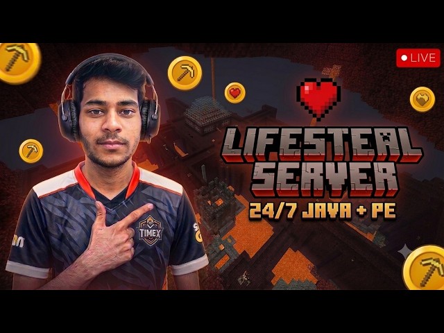 🔴Live 24/7 Java + PE Cracked Public Smp Live  | Minecraft Live #minecraft #smplive #minecraftlive
