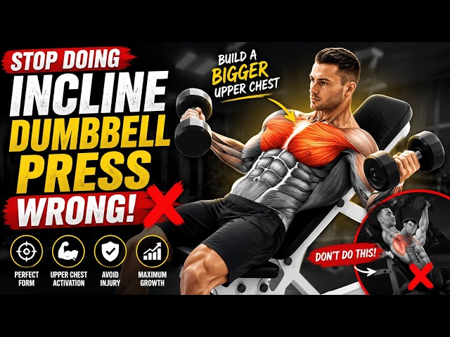 Stop Doing Incline Dumbbell Press Wrong! | Perfect Form for a Bigger Upper Chest