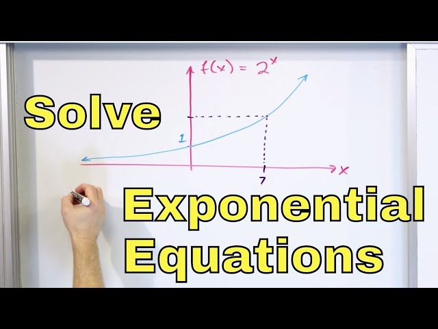 08 - Solving Exponential Equations - Part 1 - Solve for the Exponent
