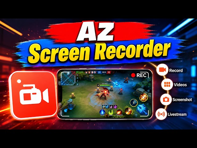 AZ Screen Recorder Tutorial: Record Android & iPhone Screen + Livestream Like a Pro