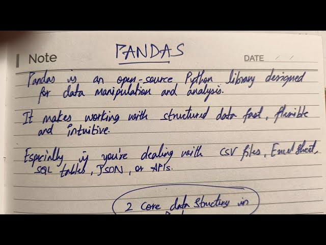 #1 Python PANDAS 🐼 in a NUTSHELL🧑🏻‍💻