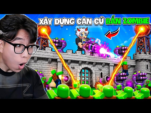 VI HUYNH BUILDS THE ULTIMATE BASE TO SURVIVE ZOMBIES IN ROBLOX