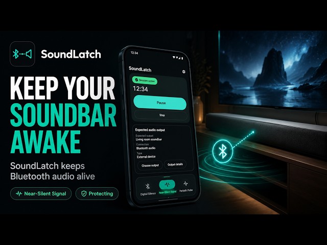 SoundLatch Android App - Keep bluetooth speakers from falling asleep